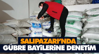 Salıpazarı’nda Gübre Bayilerine Denetim