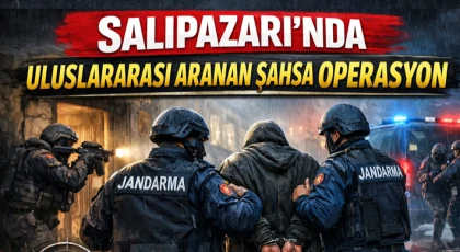 Salıpazarı’nda Uluslararası Aranan Şahsa Operasyon