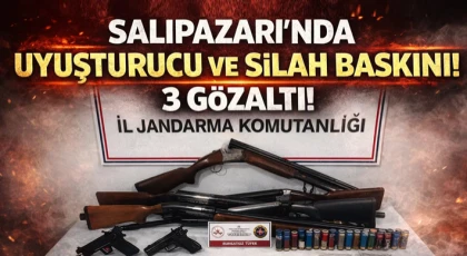 Salıpazarı’nda Uyuşturucu Ve Silah Baskını: 3 Gözaltı