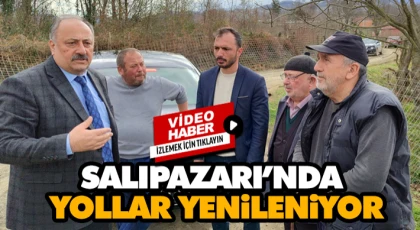 Salıpazarı’nda Yollar Yenileniyor