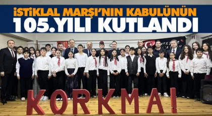 Salıpazarı’nda İstiklal Marşı’nın Kabulünün 105. Yılı Kutlandı