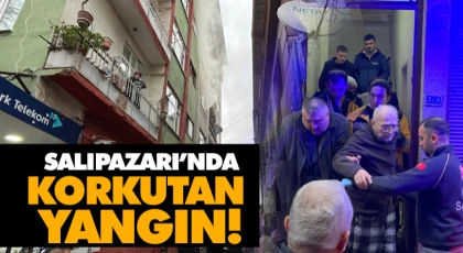 Salıpazarı’nda Korkutan Yangın!