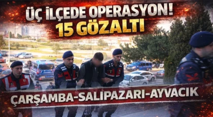 Üç İlçede Opersayon? 15 Gözaltı
