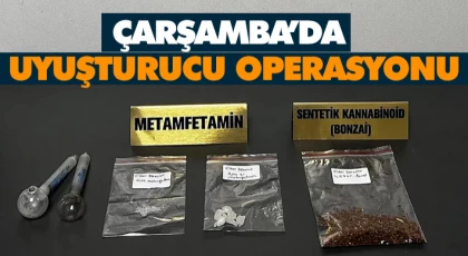 Çarşamba’da Uyuşturucu Operasyonu