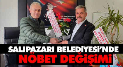 Salıpazarı Belediyesi’nde Nöbet Değişimi