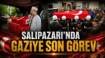 Salıpazarı’nda Gaziye Son Görev