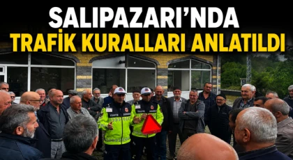 Salıpazarı’nda Trafik Kuralları Anlatıldı