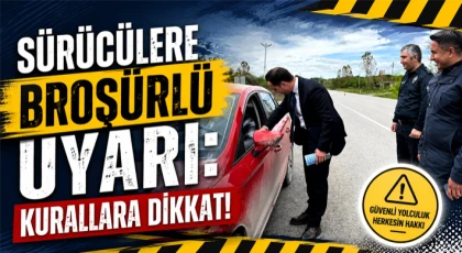 Sürücülere Broşürlü Uyarı: Kurallara Dikkat!