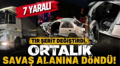 Tır Şerit Değiştirdi, Ortalık Savaş Alanına Döndü!