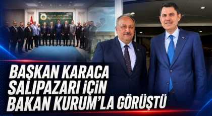 Başkan Karaca Salıpazarı İçin Bakan Kurum’la Görüştü
