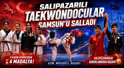 Salıpazarılı Taekwondocular Samsun’u Salladı