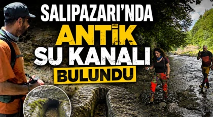 Salıpazarı'nda Antik Su Kanalı Bulundu