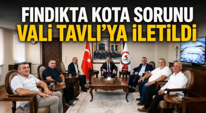 Fındıkta Kota Sorunu Vali Tavlı’ya İletildi