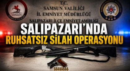 Salıpazarı'nda Ruhsatsız Silah Operasyonu