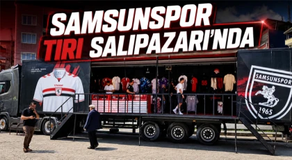 Samsunspor Tırı Salıpazarı’nda Taraftarlarla Buluştu